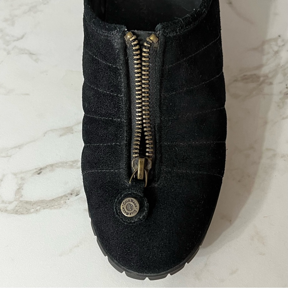 Cole Haan x Nike Air Collab Womens Clogs sz 9.5 Suede Waterproof Shoes Mules - Picture 7 of 12